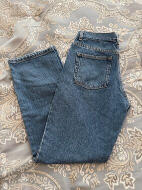 L.L. Bean Straight-Leg Jeans in Medium Blue